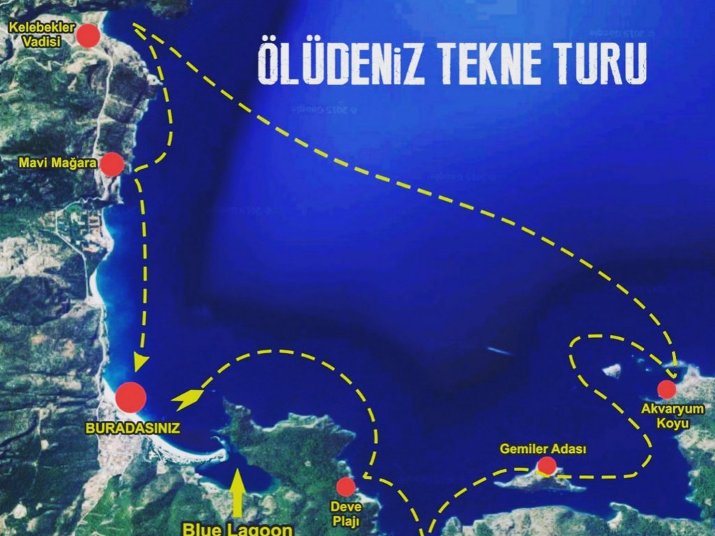 Ölüdeniz Tekne Turu (Kelebekler Vadisi)